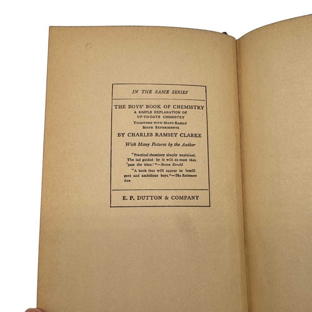 Boys Book of Physics Charles Ramsay Clarke Sidney Aylmer Small 1923 2nd Printing - Picture 5 of 16